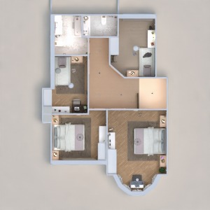 planos casa muebles cuarto de baño dormitorio salón 3d