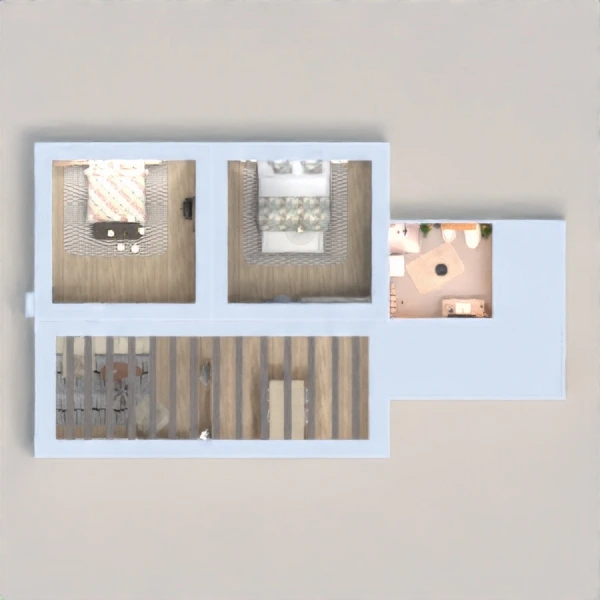 floor plans 客厅 玄关 储物室 车库 露台 3d