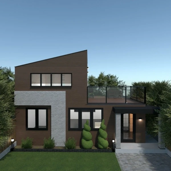 floor plans 独栋别墅 户外 景观 家电 结构 3d