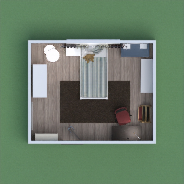 I think it is nice but not very nice. It is a bedroom for a small girl . the walls have differnt colours and degins.